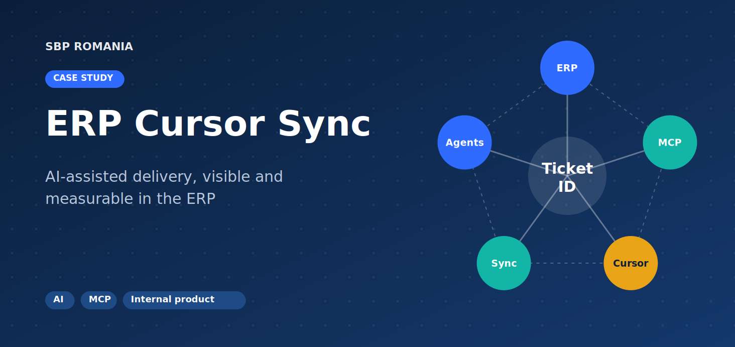 ERP Cursor Sync: AI-assisted delivery, visible and measurable in the ERP